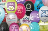 Personalised printed balloons for promotional give-aways