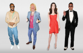 A range of life size celebrity cut outs and face masks including household names such as Brad Pitt, Angelina Jolie and Ant and Dec!