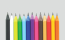 500 1 colour Recycled CD Case Pencils