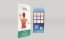 250 Unlaminated Tent card style 2 - 400gsm silk - Three equal sides and glue strip