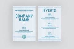 FREE Leaflet and Flyer Template - Soft Blue Nautical Theme